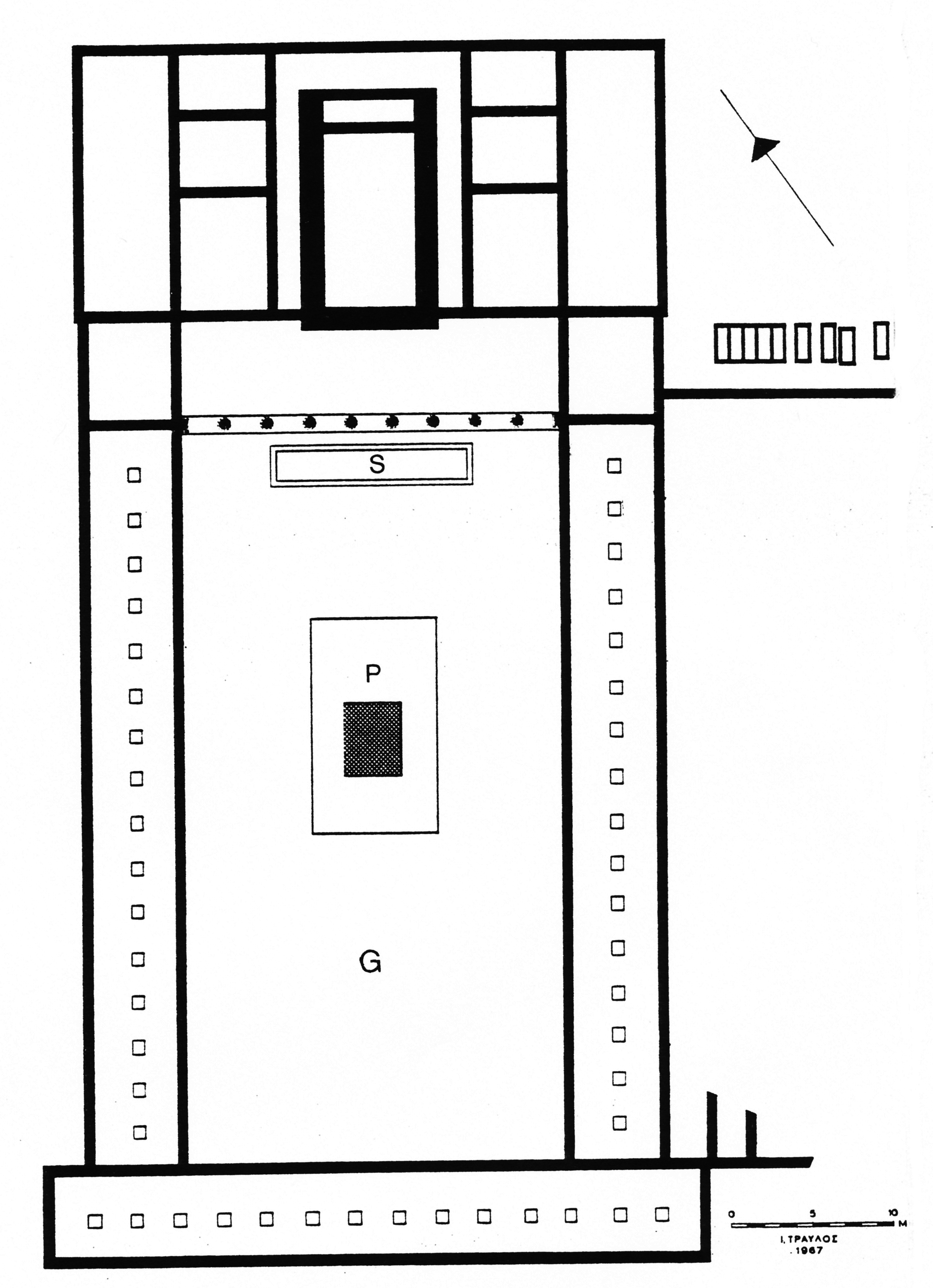 Plan of the late Hellenistic/early Roman gymnasium in the suburb of Academy at Athens