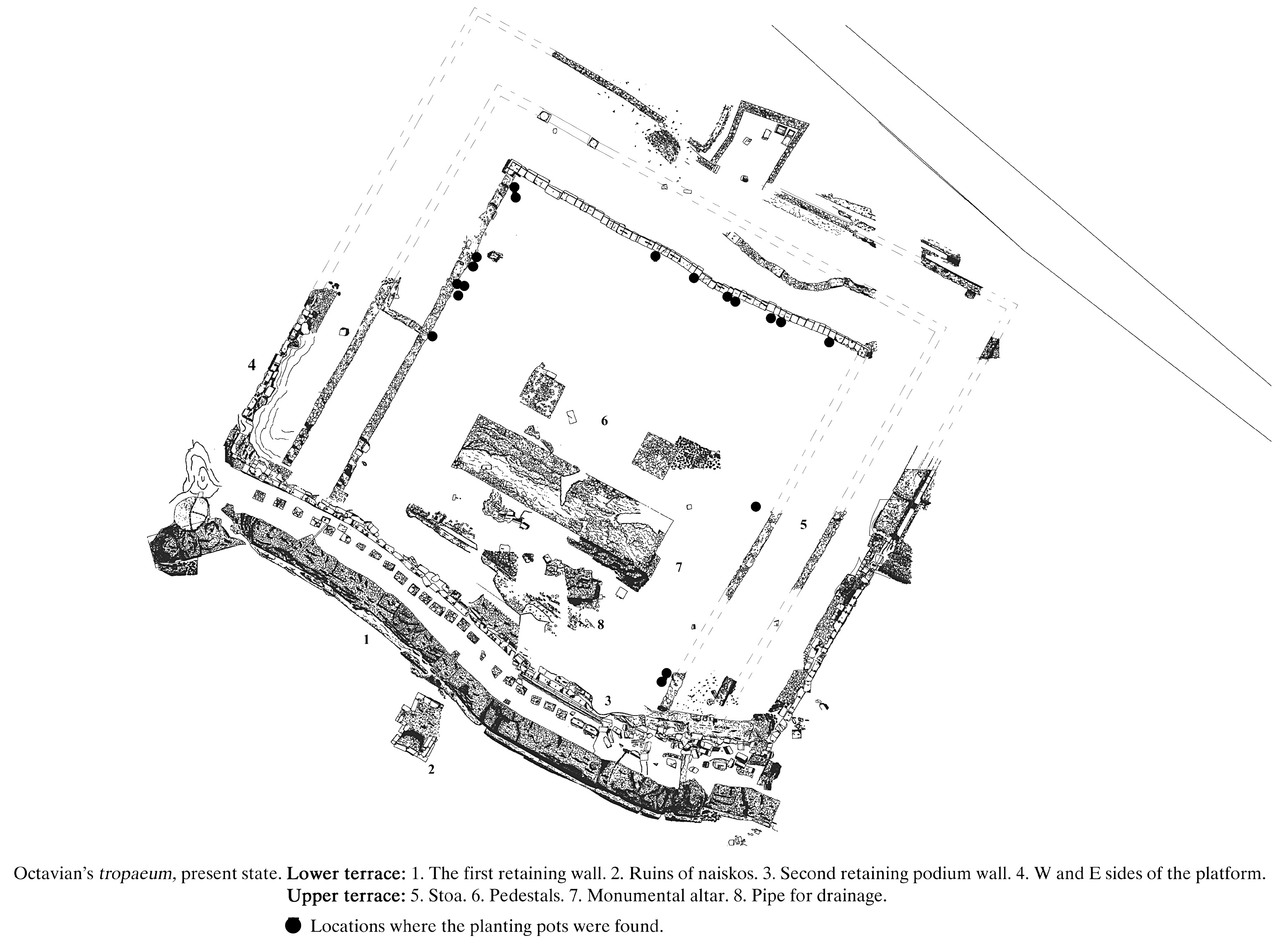 plan of the monument of Augustus