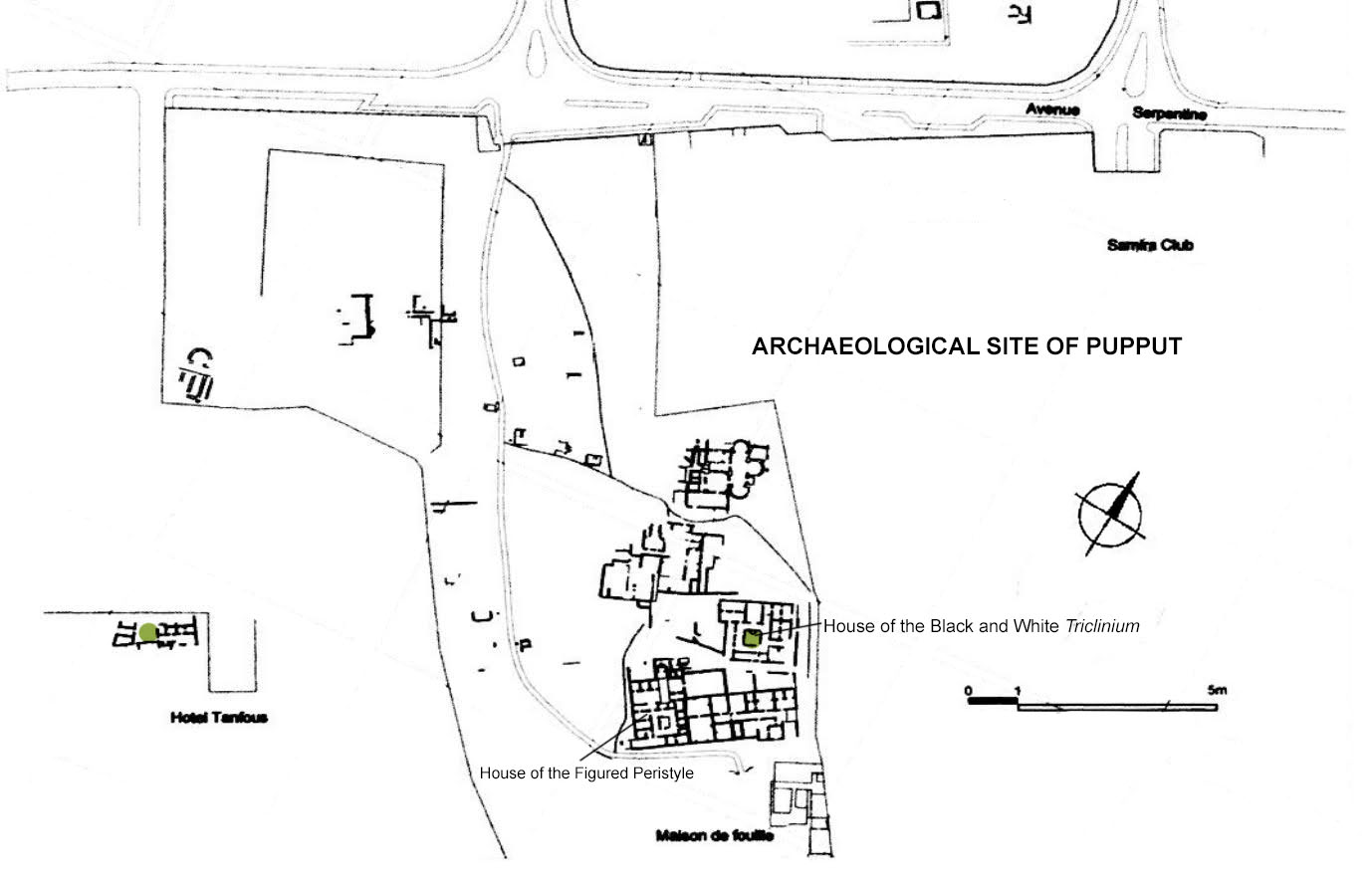 Plan of the residential quarters (Th. Leroy)