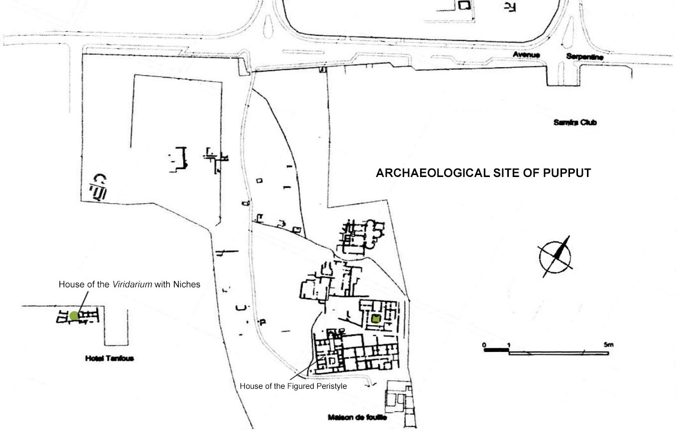 Plan of the residential quarters (Th. Leroy)