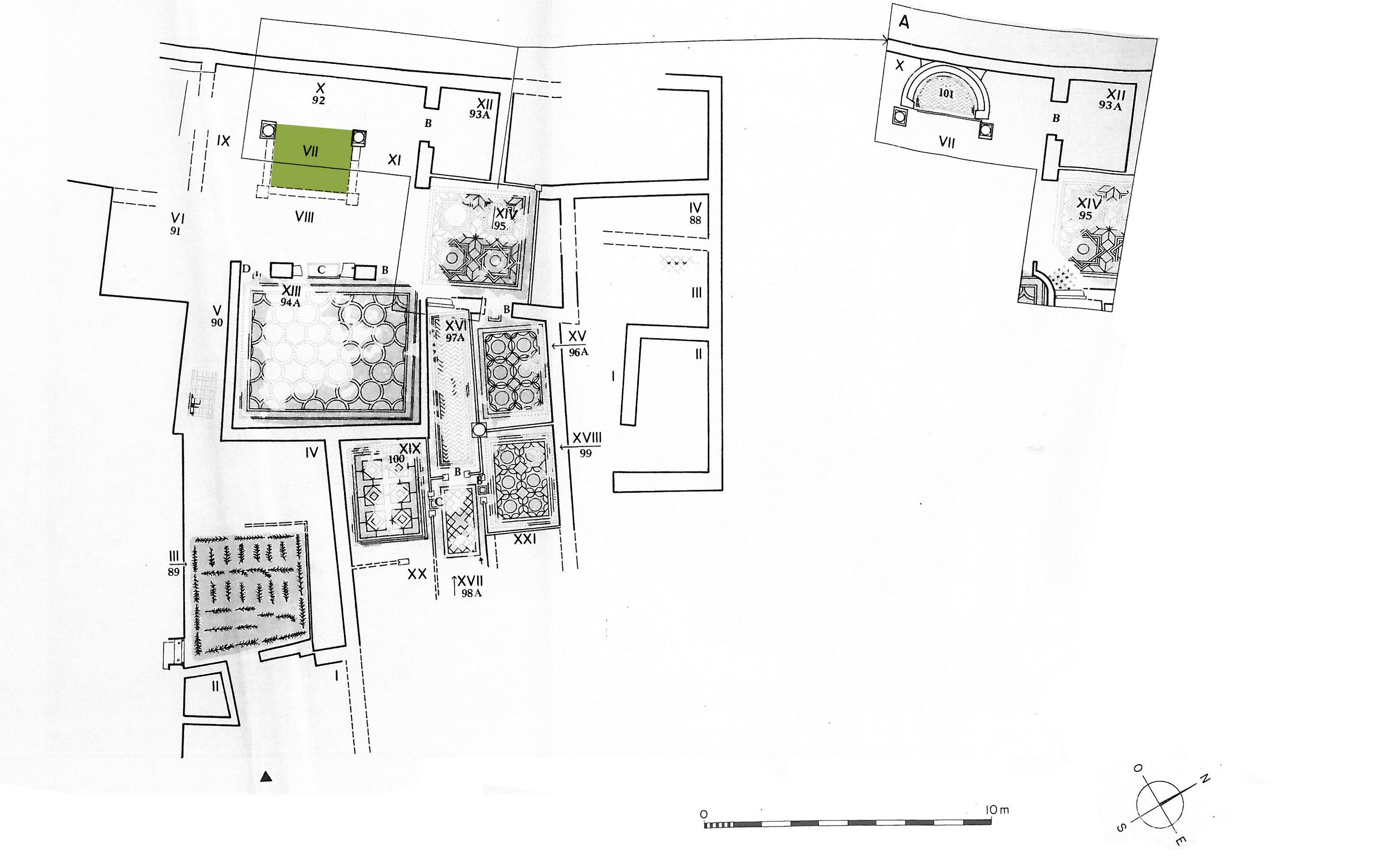 Plan of the House of the Palms 