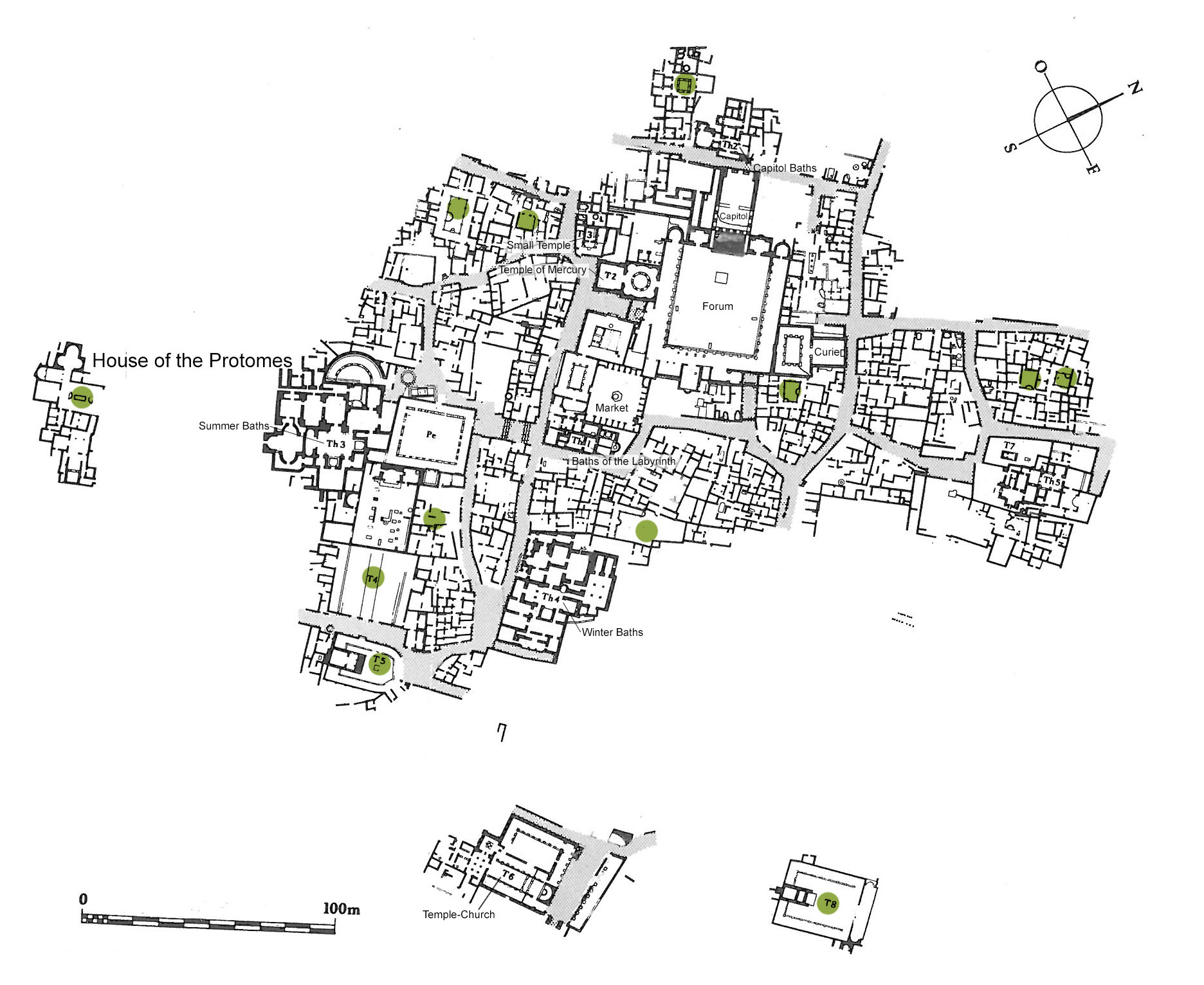 Plan of Thuburbo Maius; CMT, Thuburbo Majus