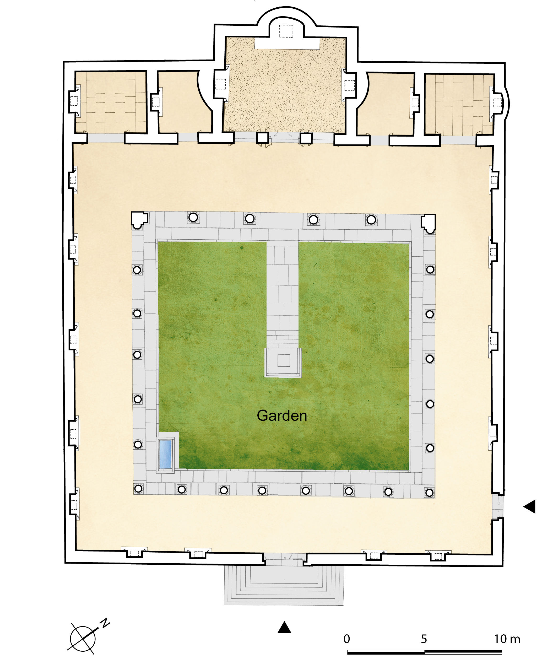 Plan of the Sanctuary B, the templa Concordiae
