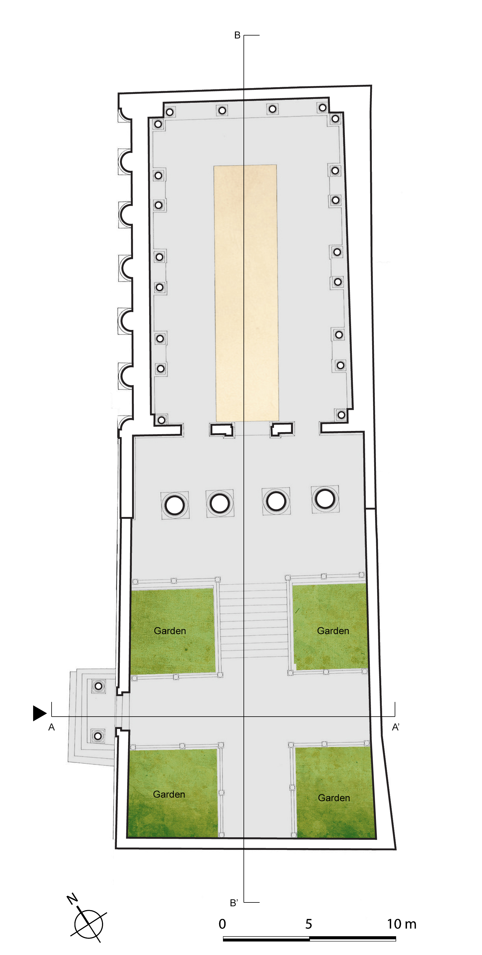 Plan of the sanctuary of the Victories of Caracalla