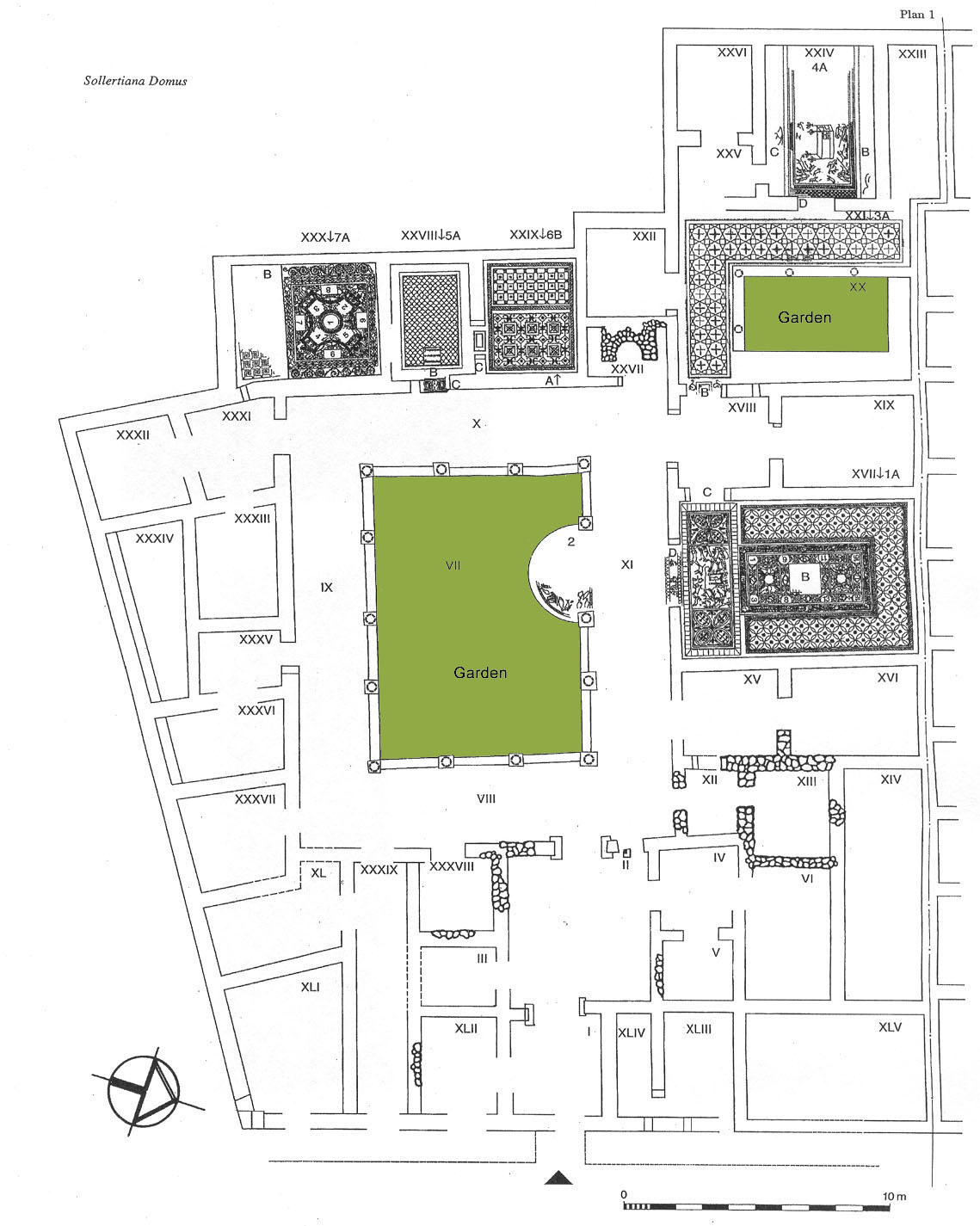 Fig. 1: Plan of the Sollertianna Domus.