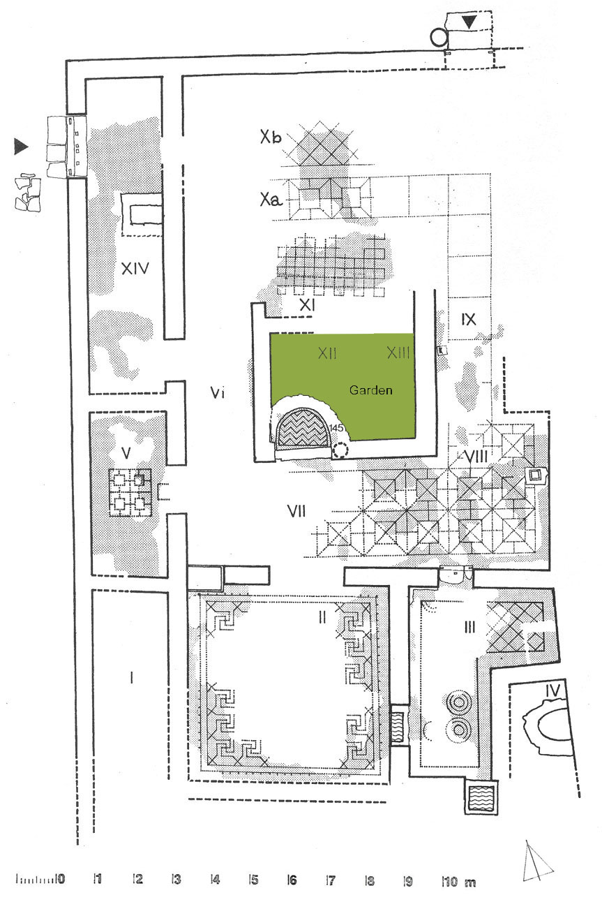 Fig. 1: Plan view of the House of the Figured Basin.