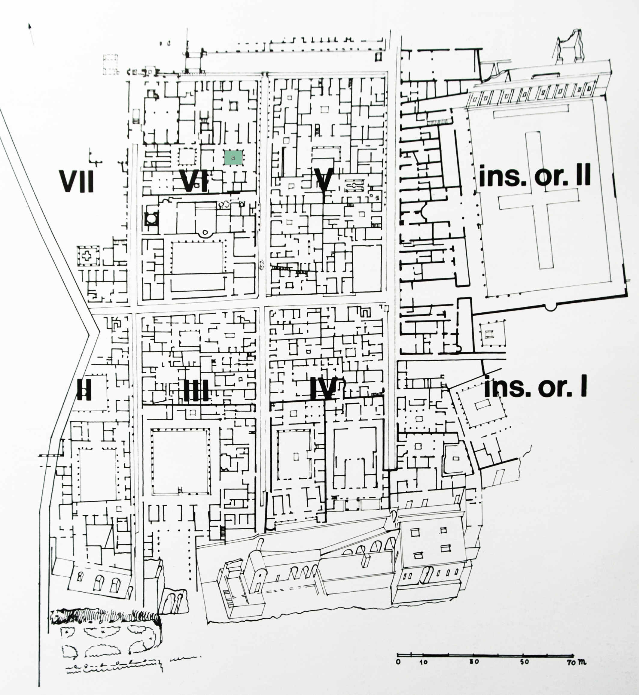 Plan of the new excavations of Herculaneum (Maiuri, Herculaneum)