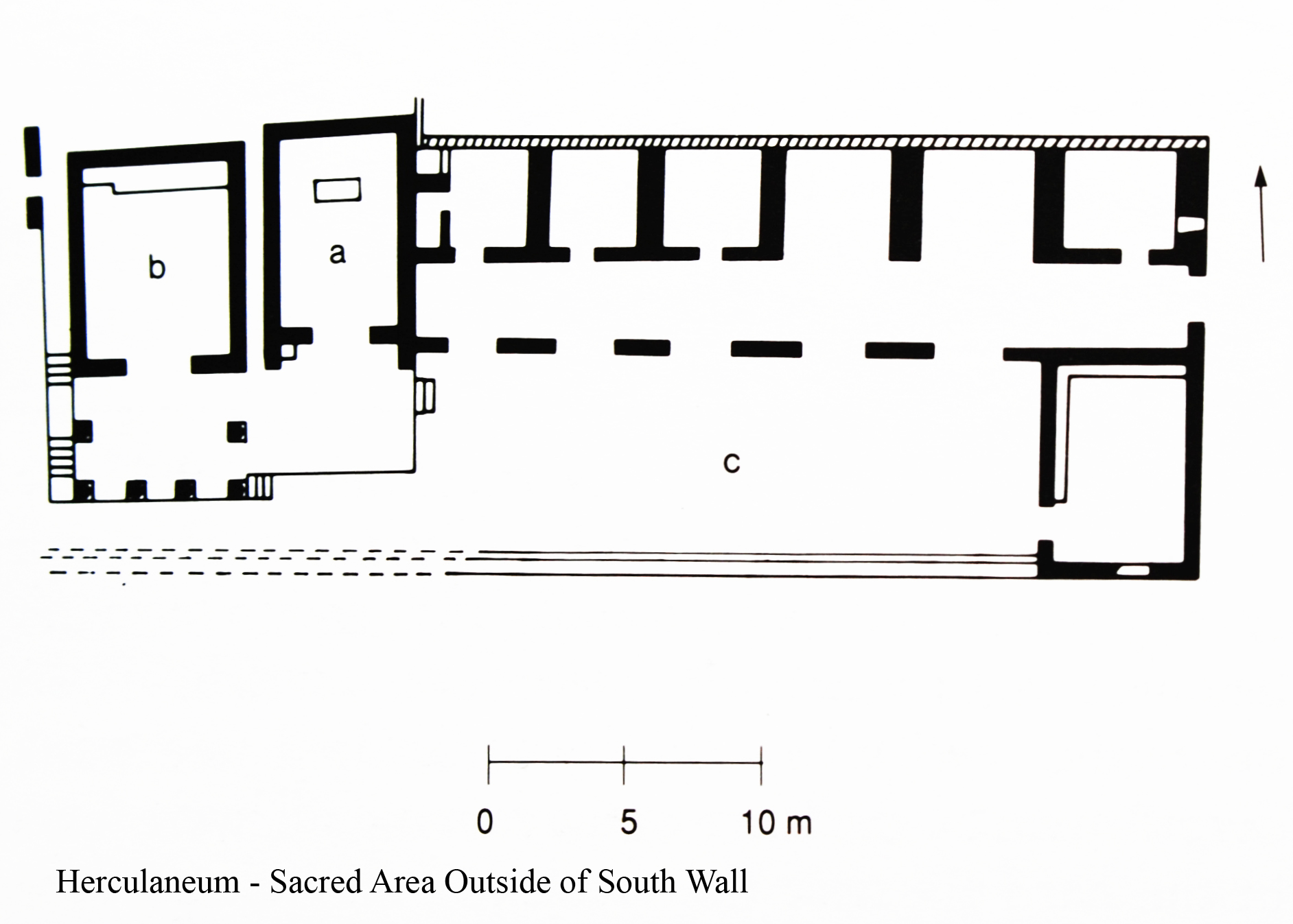 Plan of the Sacred Area (Maiuri, Herculaneum)