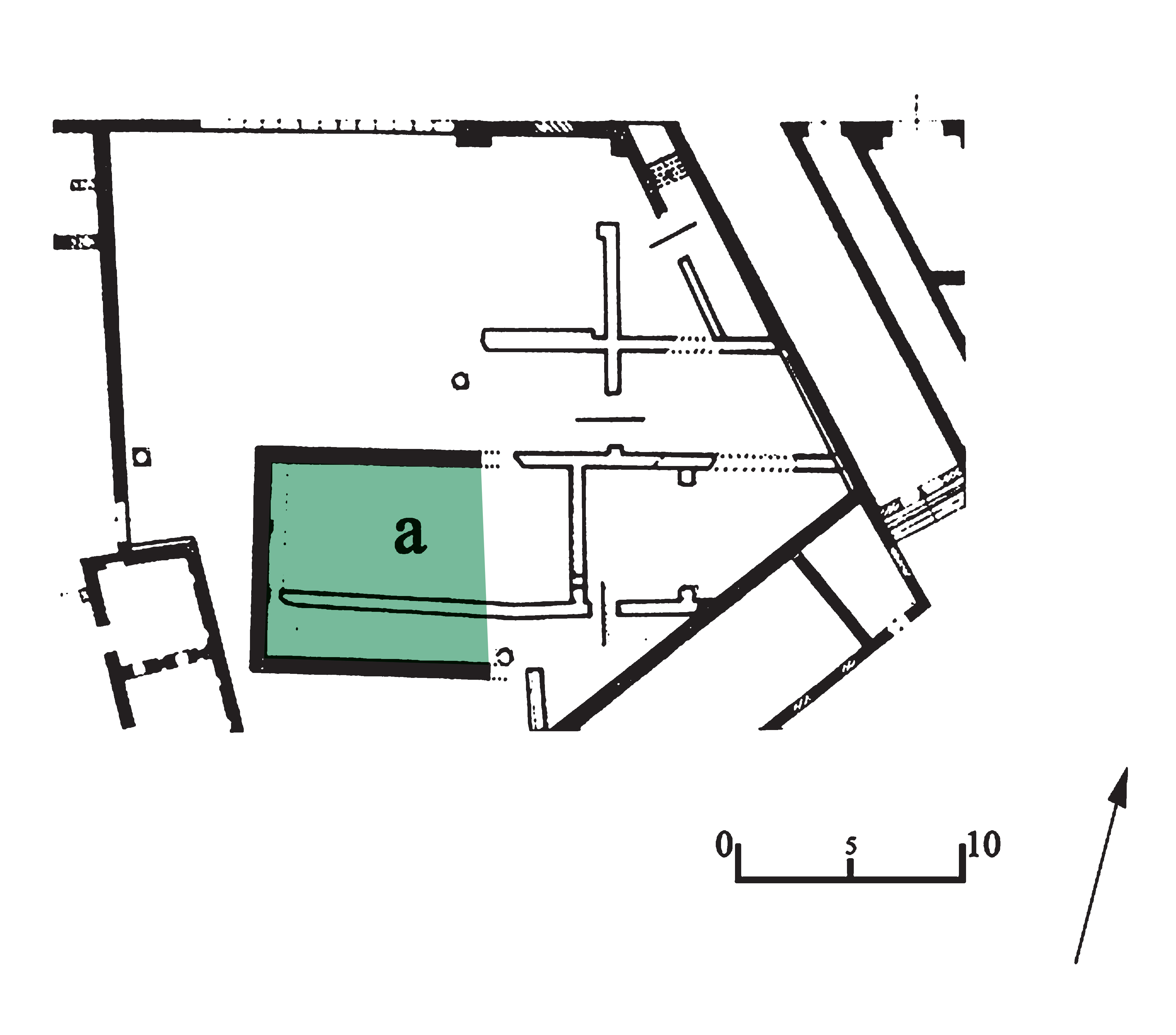 Plan of the House on Via del Tempio Rotundo