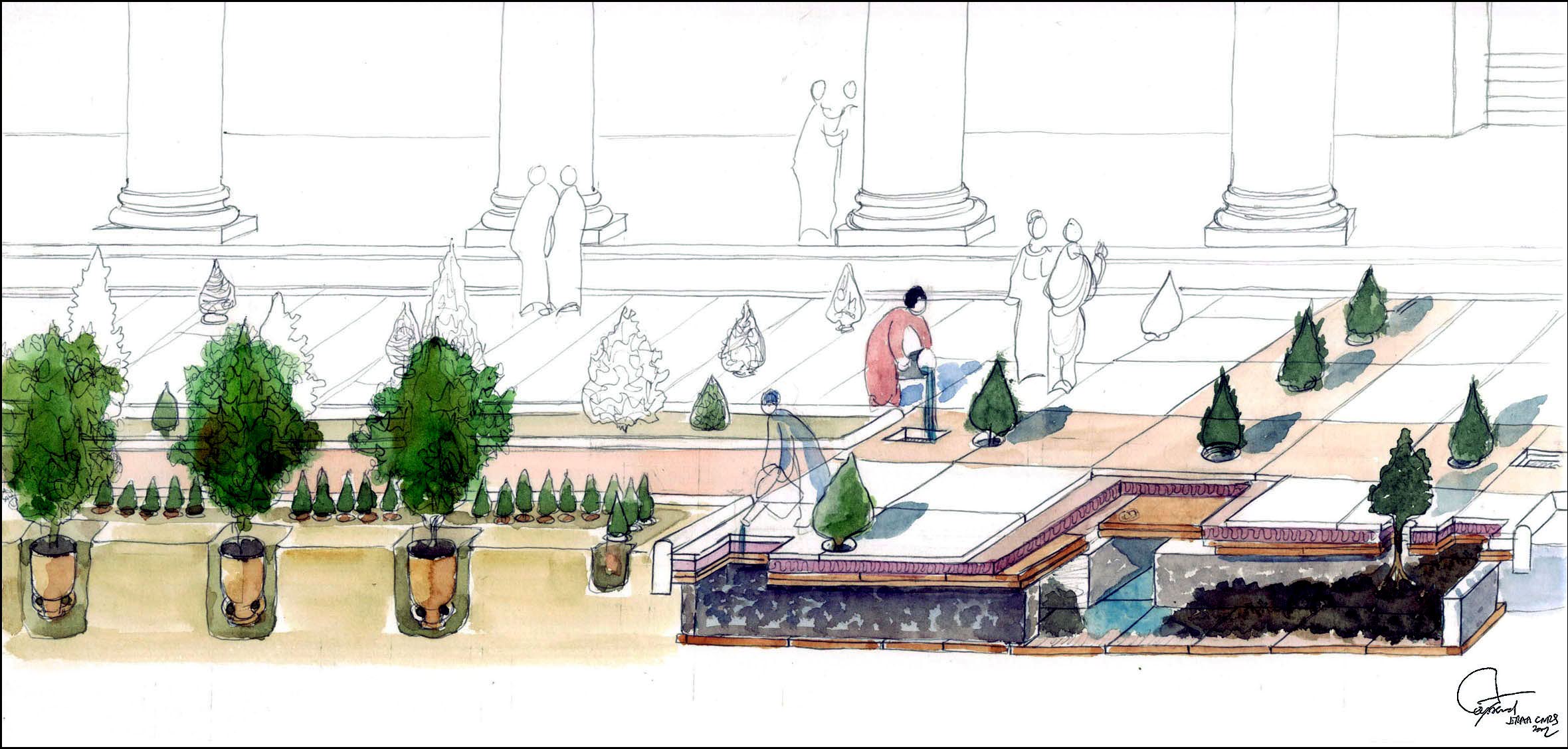 Reconstruction of the Elagabalium Garden
