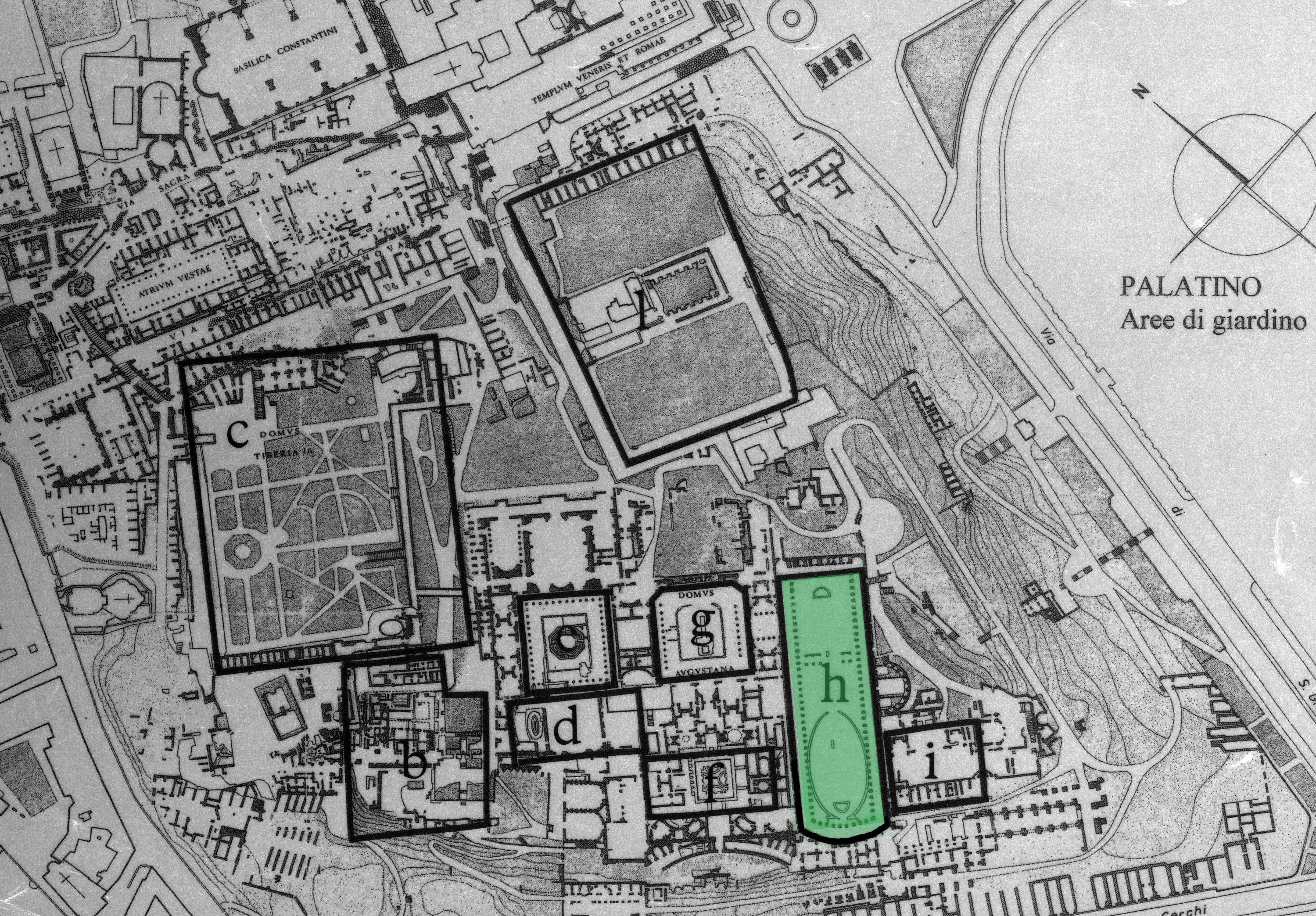 Plan of the Palatine