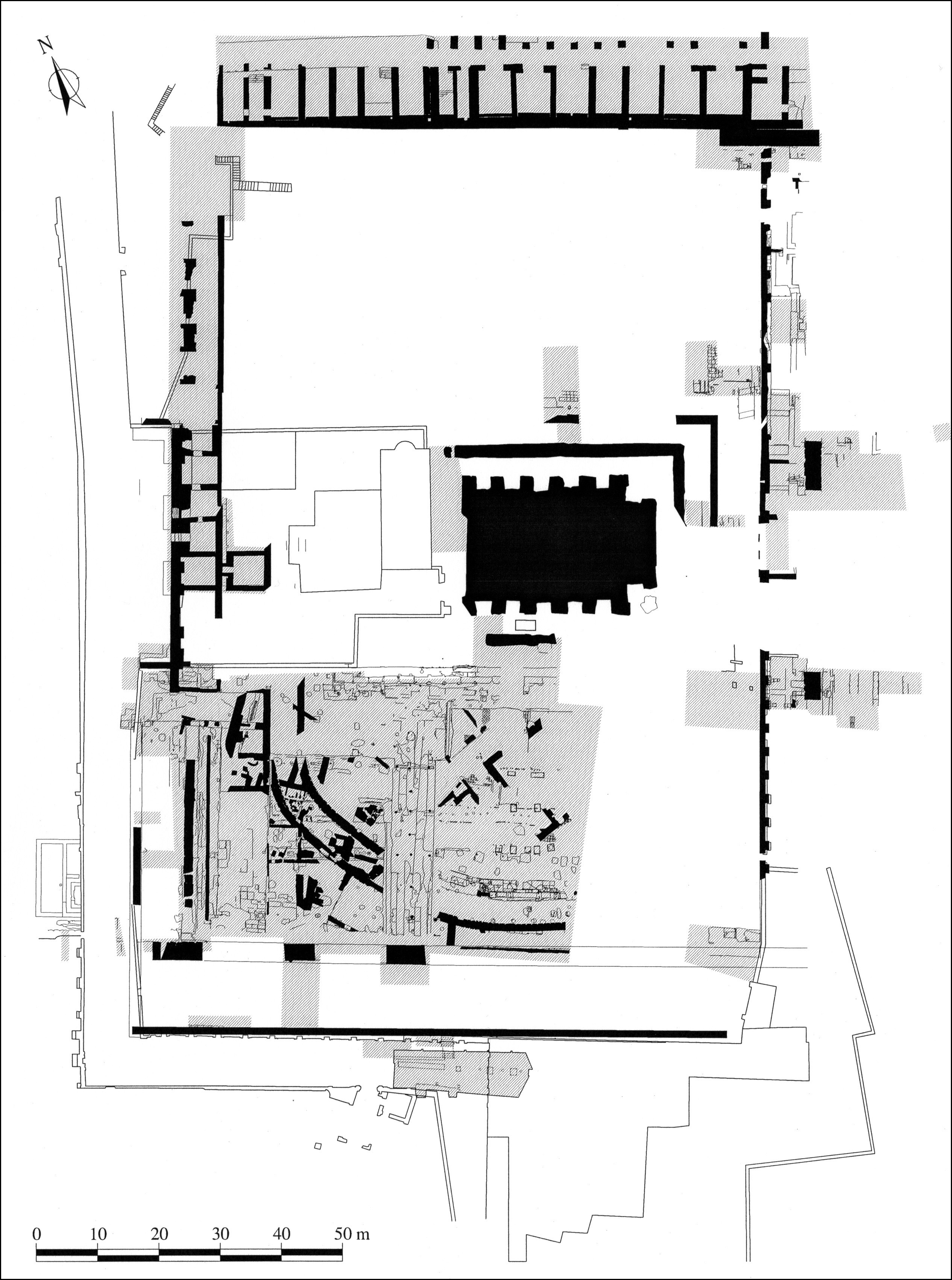 Plan of the Vigna Barberini