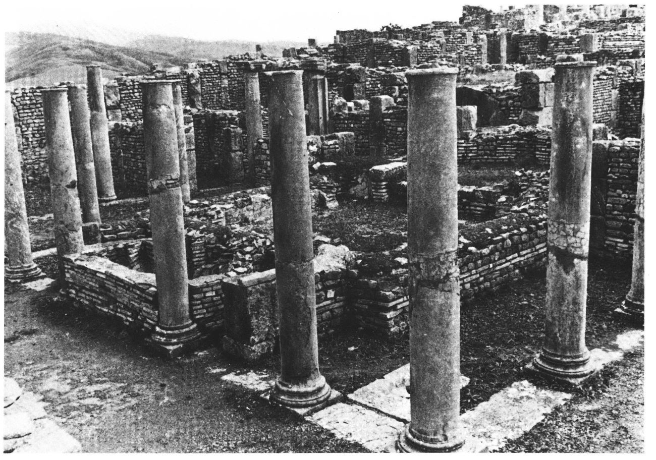 View of the peristyle of the house.