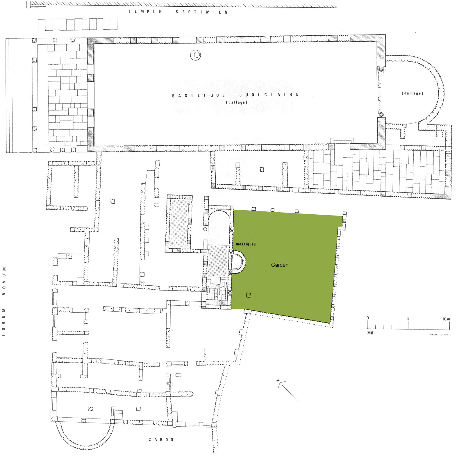 Plan of the House of Hylas. More details are included in the garden description section above.