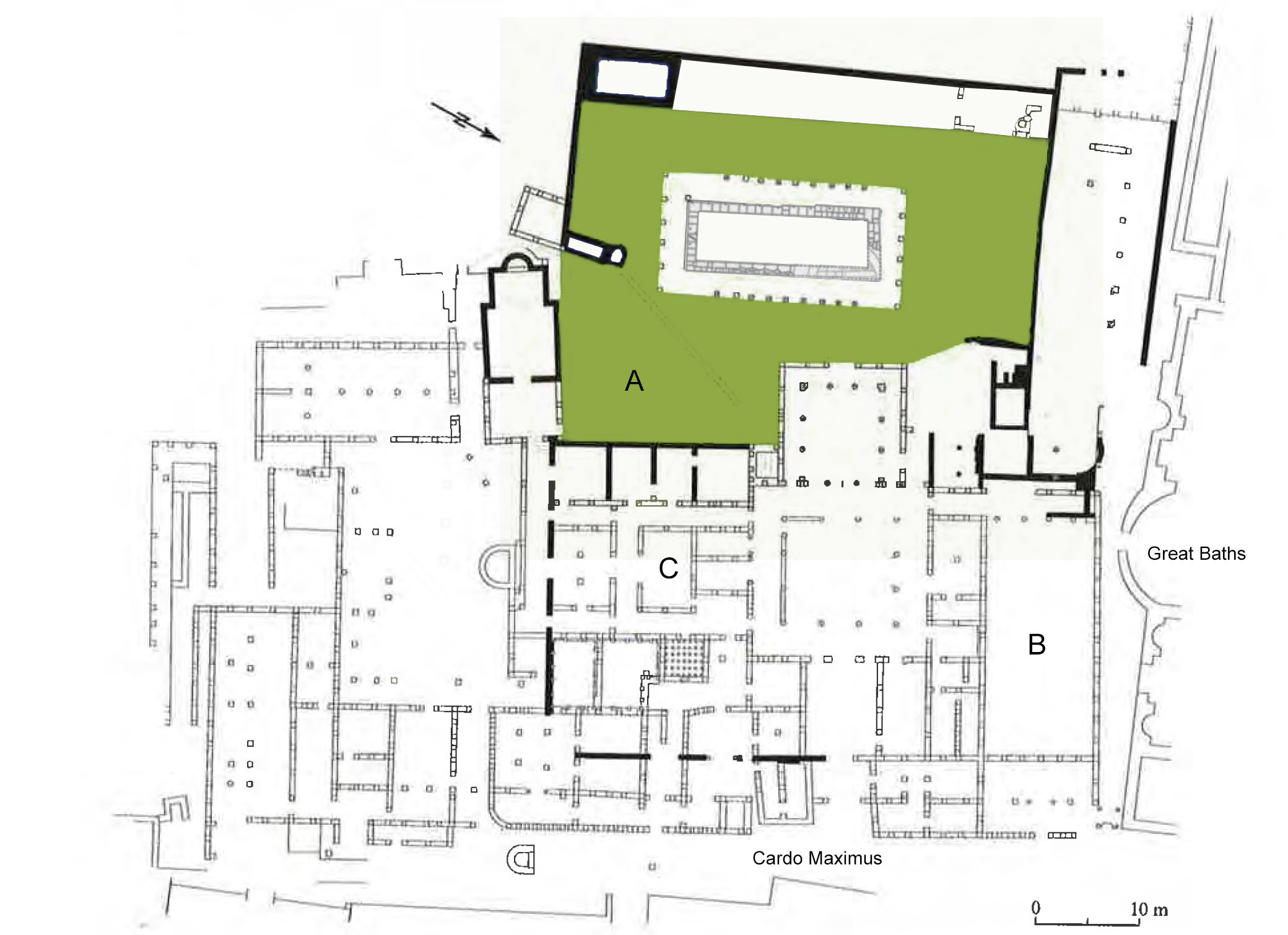 Plan of the Small Baths