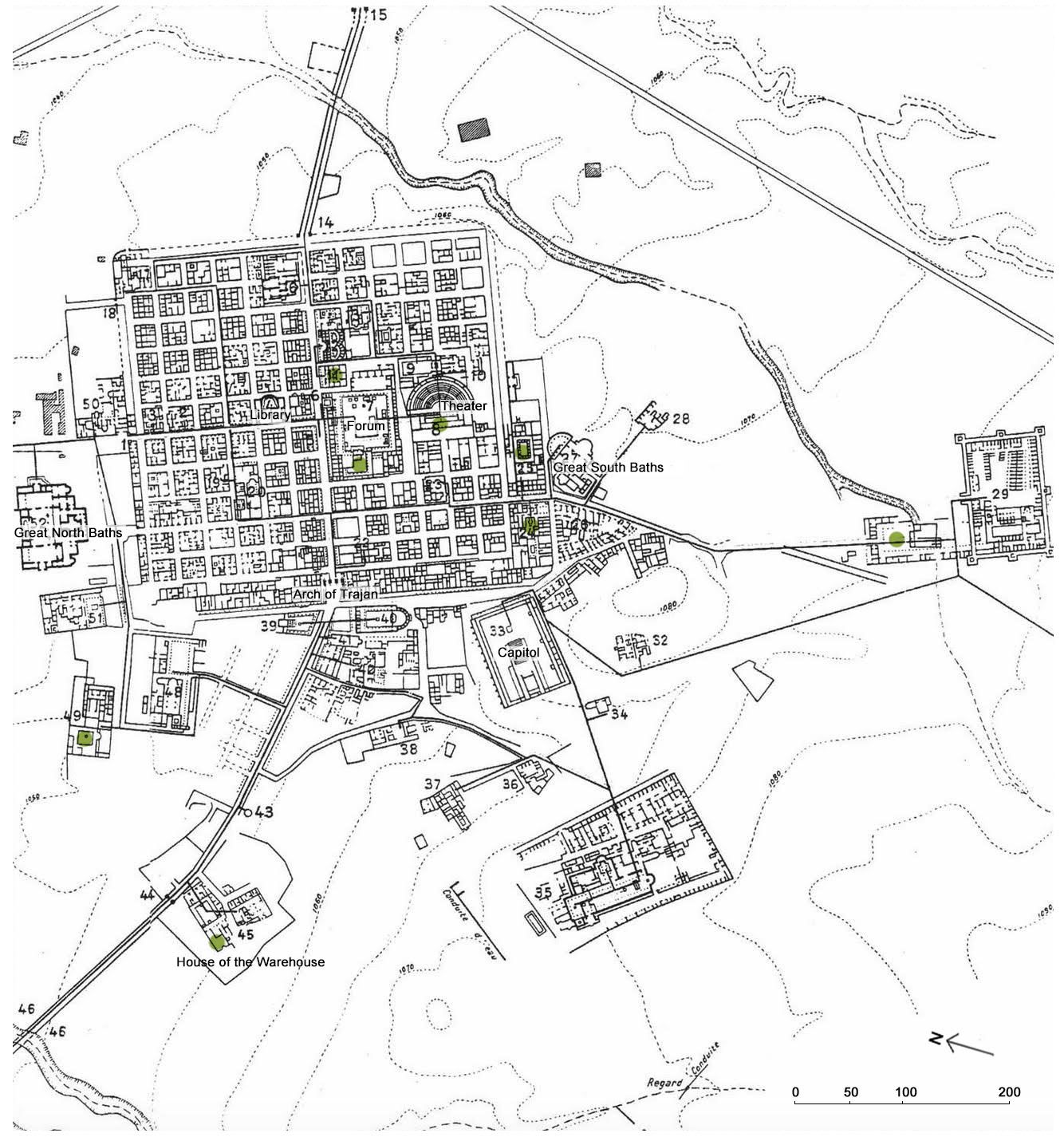 Plan of Thamugadi.